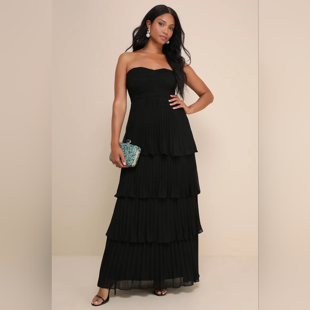 Lulus Tiered Bridesmaid Dress